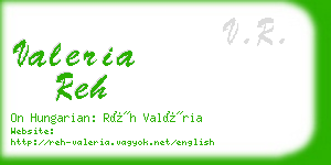 valeria reh business card